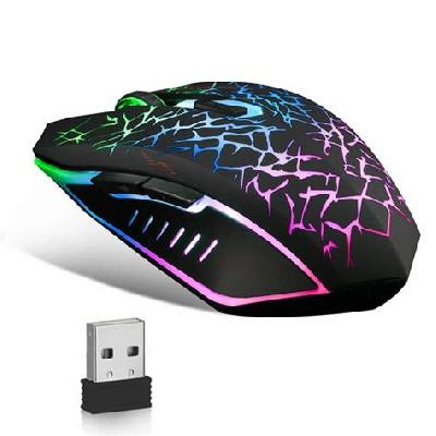 Wireless Mouse Optical Gaming Mouse Black
