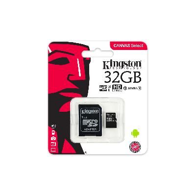 Kingston MicroSD 32GB Class 4 Mobile Phone Memory Card