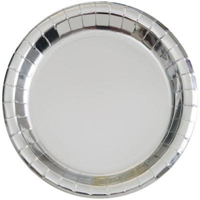 Silver Foil Paper Plate