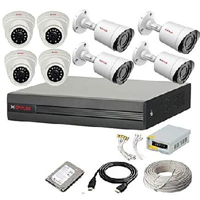 CP Plus 4 Channel HD DVR 1080p 1Pcs,Outdoor Camera 2.4 MP 4Pcs,1 TB Hard Disk, Full Combo Set