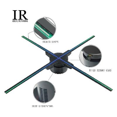 3D Hologram Fan Backpack 7 Hrs Battery
