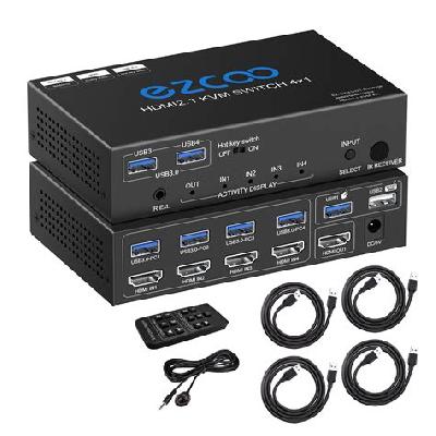 4X1 HDMI KVM Switcher