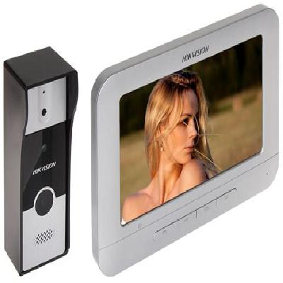 Hikvision VDP DS-KIS202 7-inch Upgraded Video Door Phone (Silver)