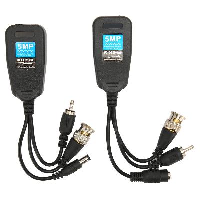 Navkar Systems 4 Channel Passive Bnc Video Balun For Hikvision Tvi Cameras Per Pair