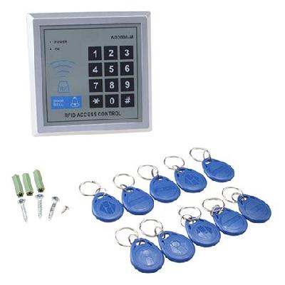 RFID Pin Door Access Control Panel with 10 Keyfobs
