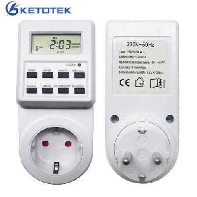 Socket Based Timer Switch  230 Volt Digital Programmable Timer Electronic Timer