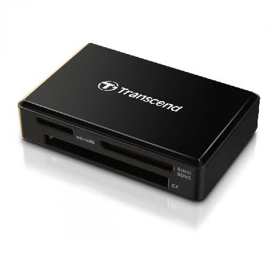 Black Transcend 100 ORIGINAL COMPANY RDF8 USB 3.1 Gen 1 Card Reader