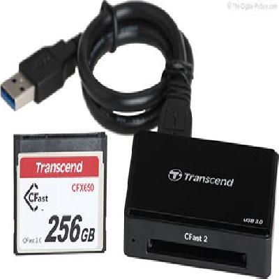 Transcend 100% Original Company  Cfast 2.0 Usb3.0 Usb 3.0 Black Card Reader