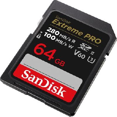 SanDisk 64 GB Extreme PRO SD UHS-II Card