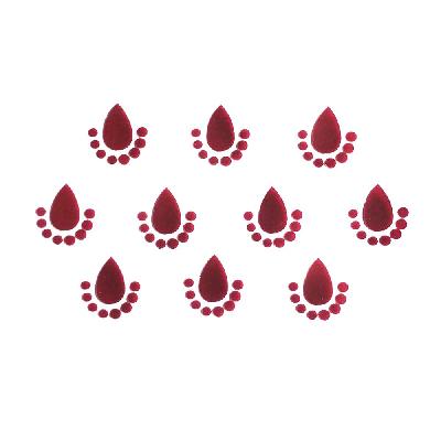 Comet Busters Basic Traditional Maroon Bindi (7 mm) (BIN316)
