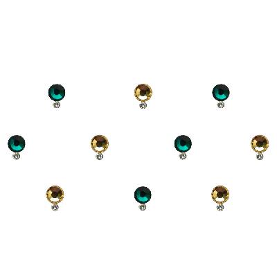 Comet Busters Beautiful Black Fancy Bindis (bin164)