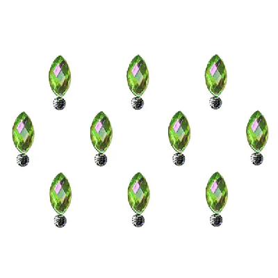 Comet Busters Black Green Bindi (6 mm) (BIN180)