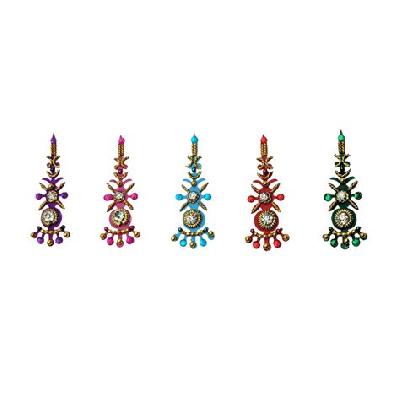 Comet Busters Designer Multicolored Moon Shaped Bindi (BIN408)