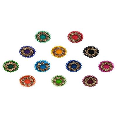 Comet Busters Designer Round Black Bindi (BIN463)