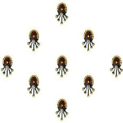 Comet Busters Fancy Black Bindis (BIN142)