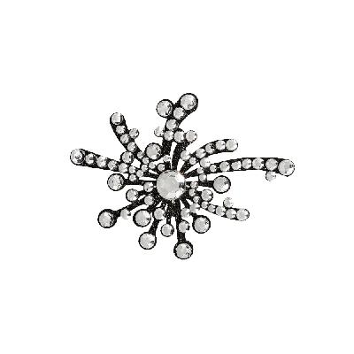 Comet Busters Glitter Silver Temporary Tattoo Body Jewels (BJ277)