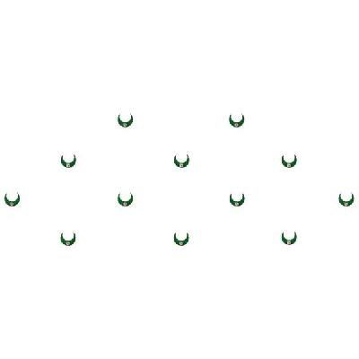 Comet Busters Glitter Turquoise Eyeliner Stickers (EYE001)