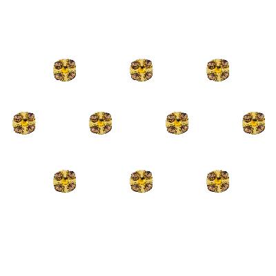 Comet Busters Golden Small Round Bindis (BIN476)