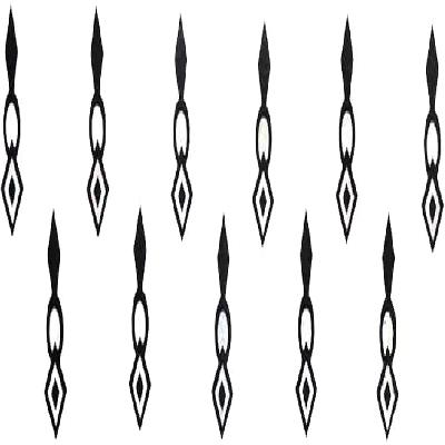 Comet Busters Heart Shaped Black Bindi (BIN385)