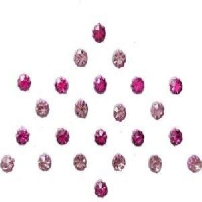 Comet Busters Hot Pink Round Swarovski Crystal Bindi (4 Mm) (bin324)