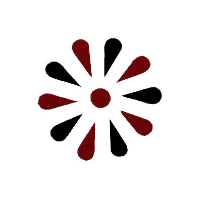 Comet Busters Long Line Maroon Bindis (10mm) (BIN943)