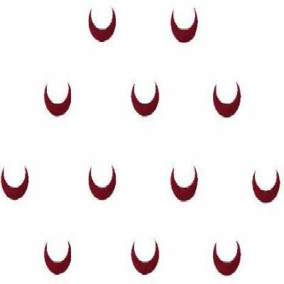 Comet Busters Maroon Mini Moon Bindis (5 mm) (BIN470)