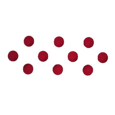 Comet Busters Maroon Oval Bindis With Black Border (6mm) (BIN983)