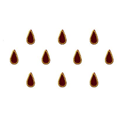 Comet Busters Maroon Traditional Bindis (BIN262)