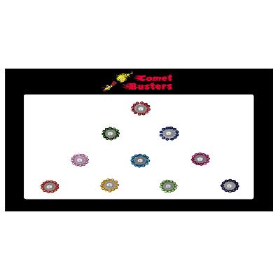 Comet Busters Multicolor Diamond Studded Bindi (BIN170)