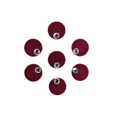Comet Busters Multicolor Oval Velvet Bindis (10mm) (BIN996)