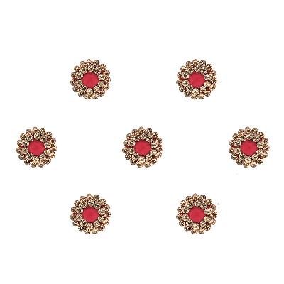 Comet Busters Multicolor Oval Velvet Bindis (5 mm) (BIN998)