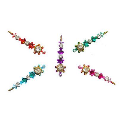 Comet Busters Multicolor Party Wear Designer Bindi