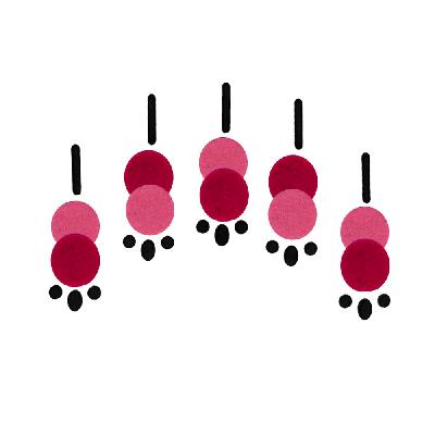 Comet Busters Pink Swarovski Crystal Bindis With Diamond (BIN472)