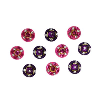 Comet Busters Purple Traditional Long Bindis (BIN031)