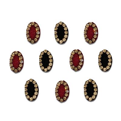 Comet Busters Red, Black and Maroon Round Tiny Bindis (2 mm) (BIN949)