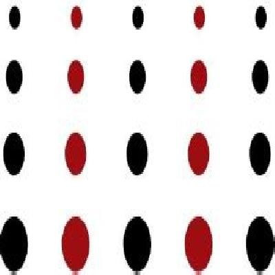 Comet Busters Red And Black Round Bindi (6 Mm) (bin135)