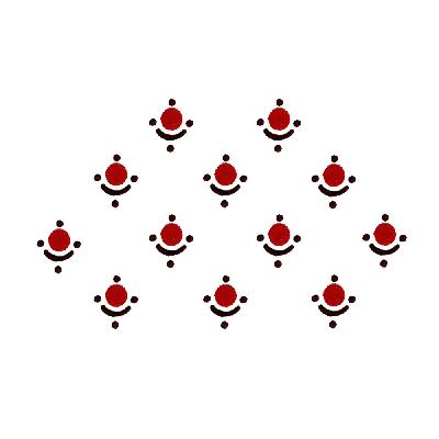 Comet Busters Red Round Tiny Bindis (2 Mm) (bin954)