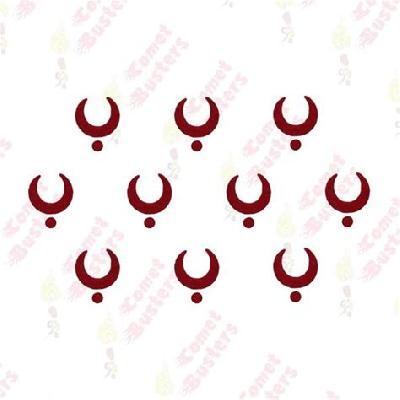 Comet Busters Red Traditional Bindis (BIN263)