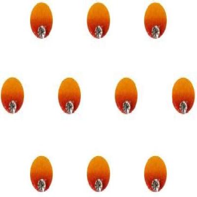 Comet Busters Red Yellow Round Bindi (6 mm) (BIN128)