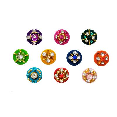 Comet Busters Round Multicolor Square Bindi (5 mm) (BIN251)