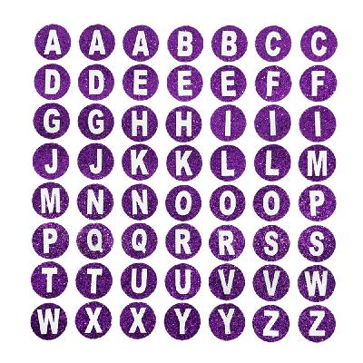 Comet Busters Self-adhesive Lowercase Glitter Alphabet Stickers For Art 