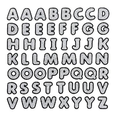 Comet Busters Self-adhesive Uppercase Glitter Alphabet Stickers For Art 