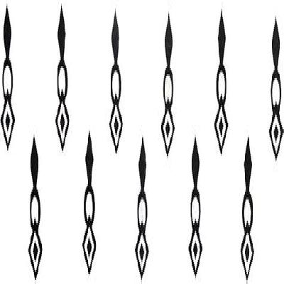 Comet Busters Traditional Design Black Bindi (BIN392)