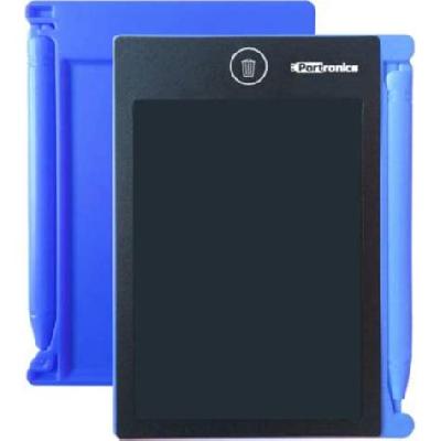 Portronics Ruffpad POR880-881, 4.4 inch LCD, Paperless Ruffpad, E-writer, Blue