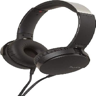 Sony Extra Bass MDR-XB550AP On-Ear Headphones With Mic