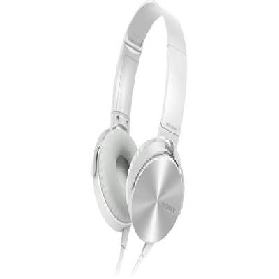 Sony MDR-XB450 On-Ear EXTRA BASS Headphones (White)