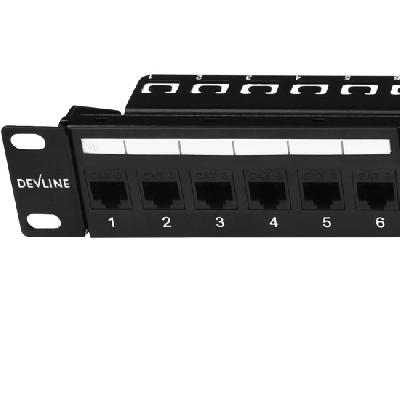 D-Link Cat6 UTP 24 Port Loaded Patch Panel  Cat6 24 Port Panel