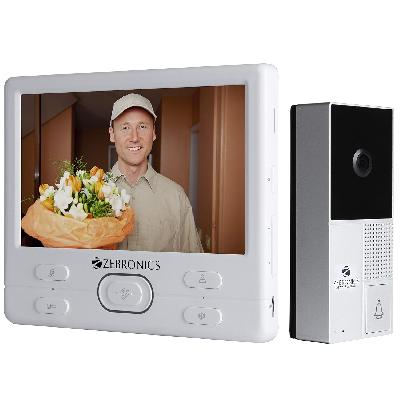 ZEBRONICS Video Door Phone with 7 inch Screen (ZEB-VD7WR)