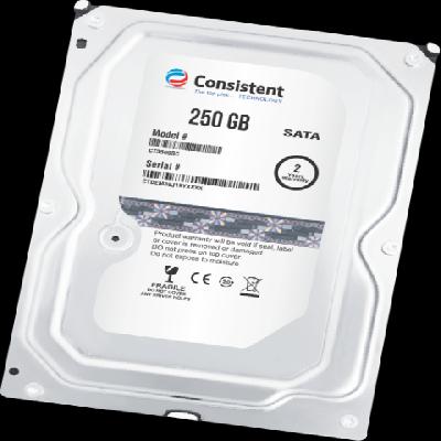 Consistent 250GB hard disk