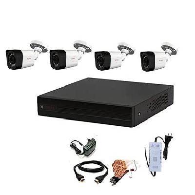 CPPLUS 4 HD CCTV Cameras (1MP) and 4Ch. HD DVR Kit with all Accessories (without Hard Disk)
